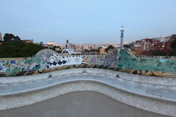 Park Güell in Barcelona, Spanien. — Stockfoto