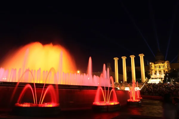 The famous Montjuic Fountain in Barcelona, Spain — Stock Photo, Image