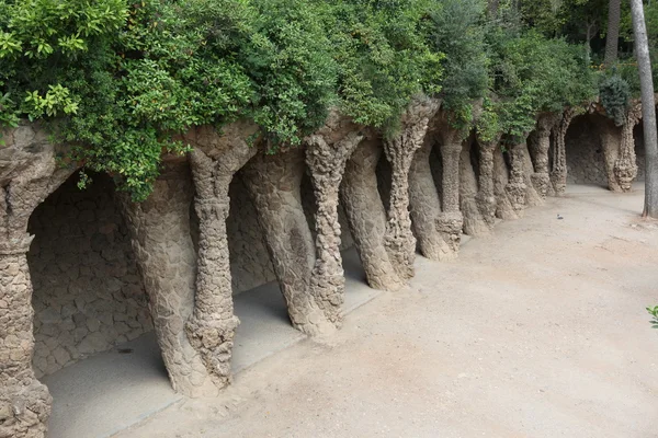 Park Guell in Barcelona, Spanje. — Stockfoto