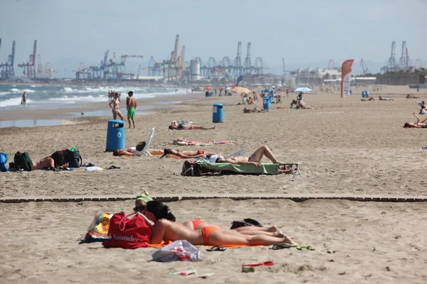 Playa en Valencia, España — Foto de Stock
