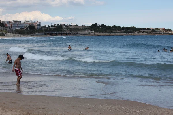 Praia em Tarragona, Espanha — Fotografia de Stock