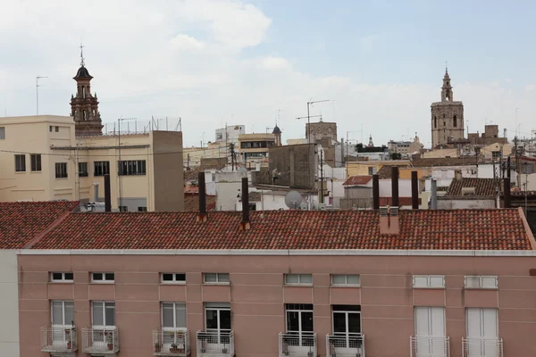 Dächer von Valencia, Spanien — Stockfoto