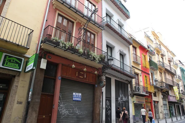 Улица в Валенсии, Испания — стоковое фото