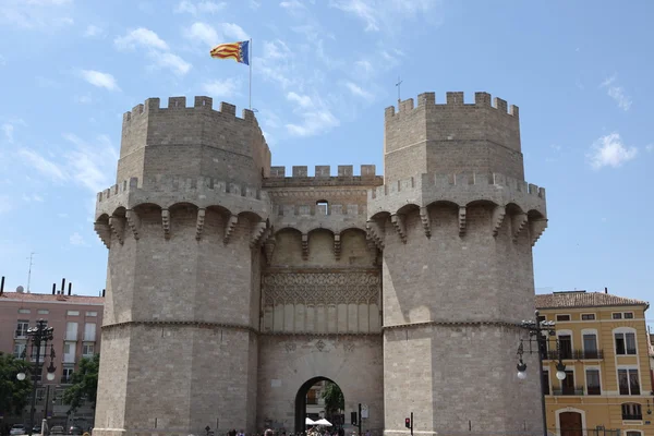 セラノス塔、バレンシアの中世ゲート. — ストック写真
