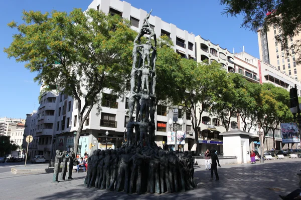 Castellers monument à Tarragone, Espagne — Photo