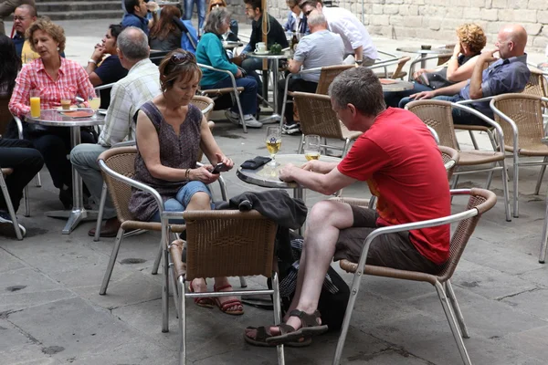 Menschen im Café — Stockfoto