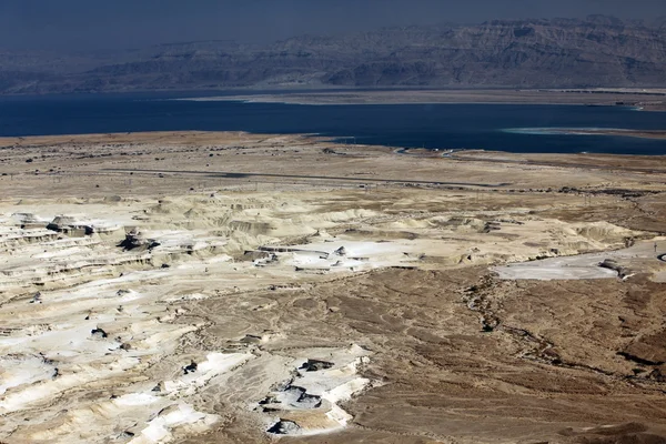 Mar Morto e Jordânia Mt — Fotografia de Stock