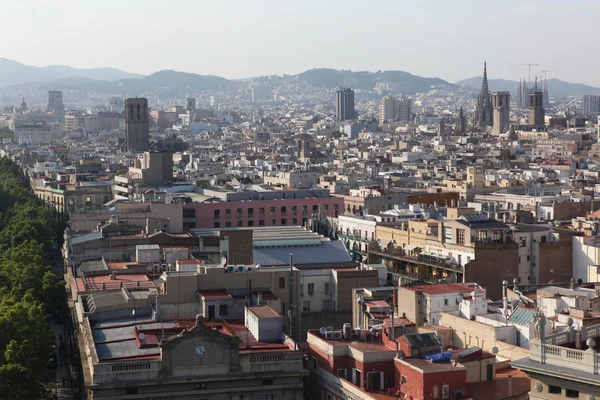 Панорама Барселони — стокове фото
