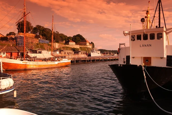 Вид на залив Осло, Радхусет, Норвегия — стоковое фото
