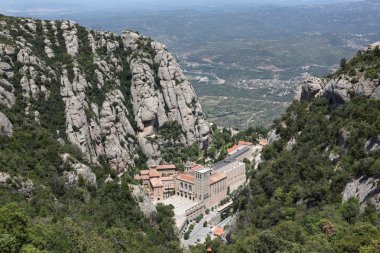 Santa Maria de Montserrat Abbey clipart