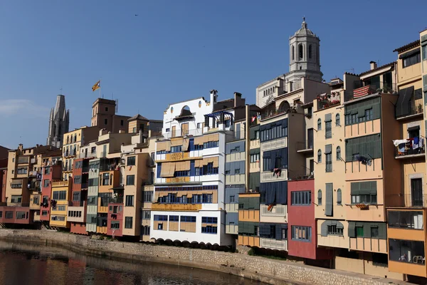 View of the old town with colorful houses — Stock Photo, Image