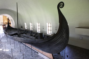 gerçek bir viking gemi, müze Norveç