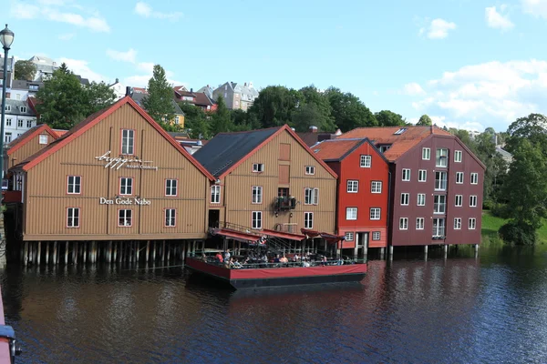 Docks by the river — Stock Photo, Image