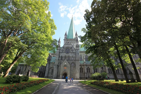 Katedralen i trondheim Norge — Stockfoto