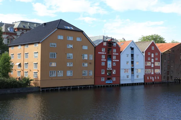 Cityscape Trondheim, Norveç — Stok fotoğraf