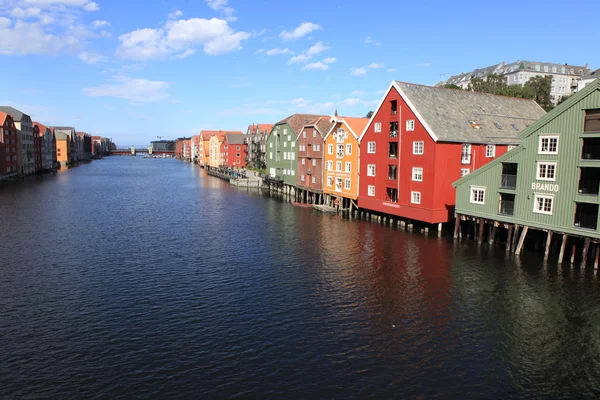 挪威特隆赫姆，城市景观 — 图库照片