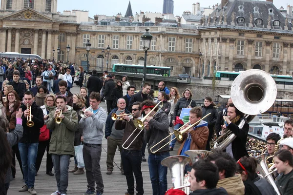 Prestazioni di musicisti — Foto Stock