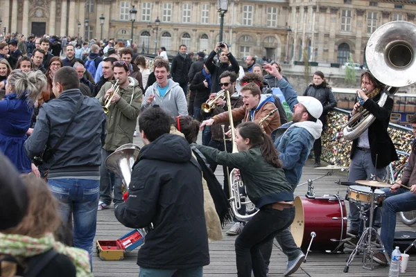 Musicanti a Parigi — Foto Stock