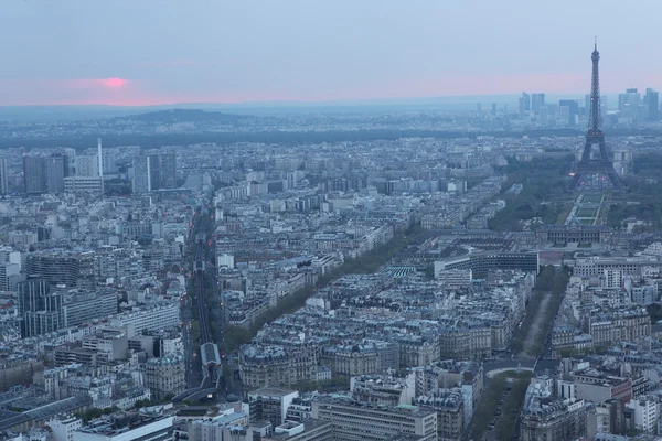 Eiffel tower over sunset — Stock Photo, Image