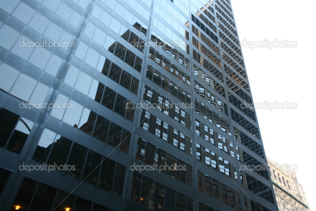 Classical New York - reflections in skyscrapers