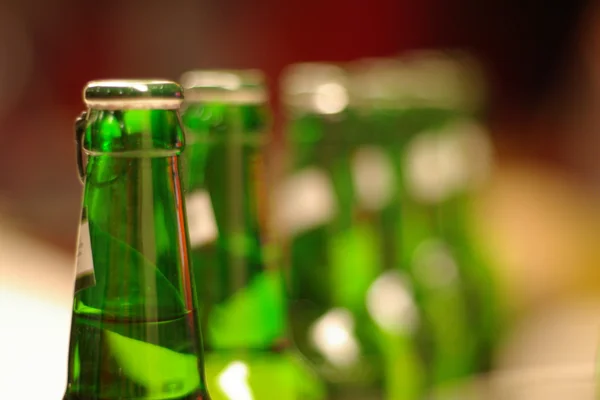 The group of wet bottles of beer — Stock Photo, Image