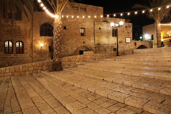 Jaffa，晚，以色列在特拉维夫的旧街 — 图库照片