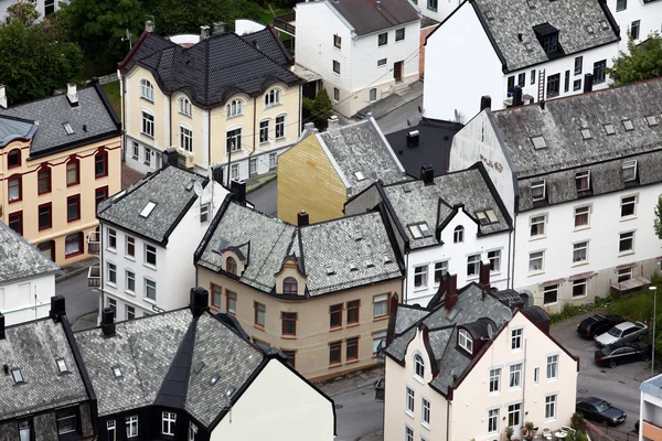 奥勒松-知道作为挪威艺术装饰城 — 图库照片
