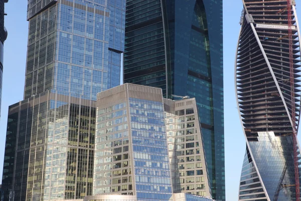 Teil der Wolkenkratzer Stadt internationales Geschäftszentrum — Stockfoto