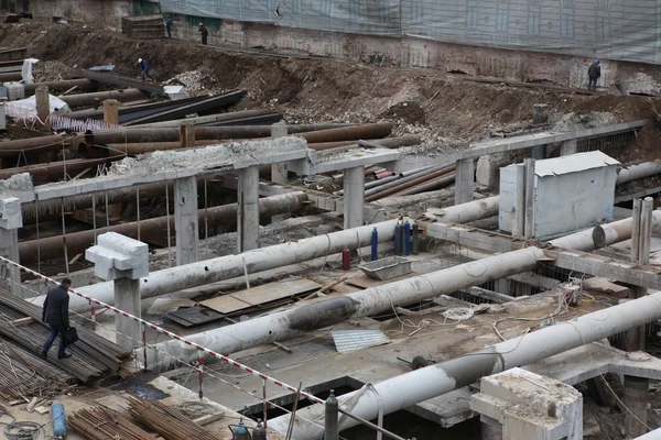 Construction site in Moscow — Stock Photo, Image