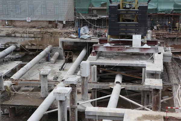 Construction site in Moscow — Stock Photo, Image