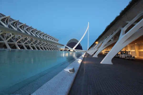 Valencia komplex város a Művészetek és a tudományok — Stock Fotó