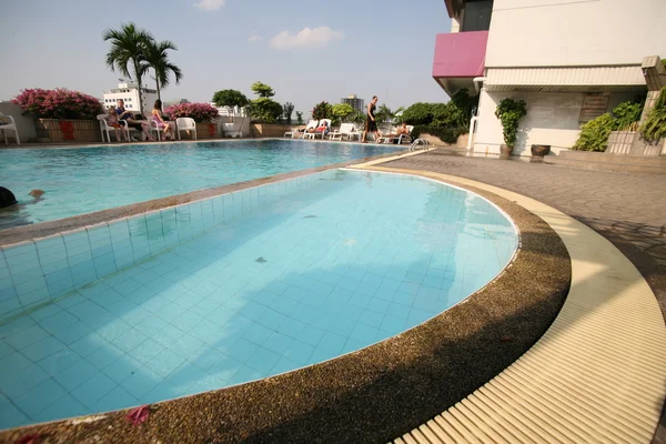 Detalhe da piscina no resort Spa — Fotografia de Stock