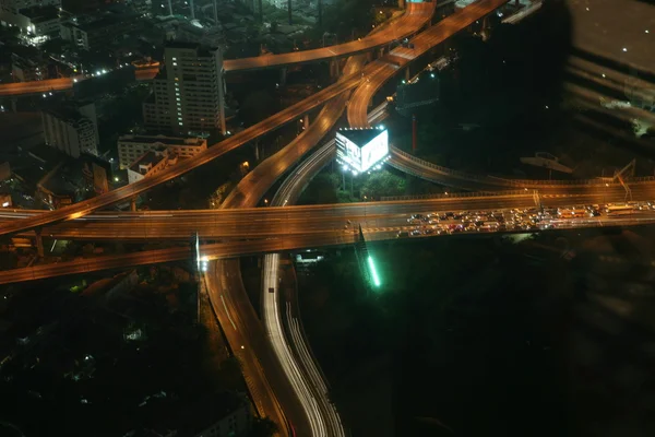 Bangkok dans la nuit, Thaïlande — Photo