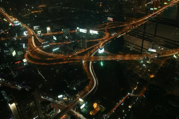 Bangkok i natt, thailand — Stockfoto