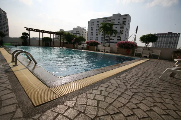 Detalhe da piscina no resort Spa — Fotografia de Stock