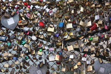 ünlü pont des arts Paris, Fransa