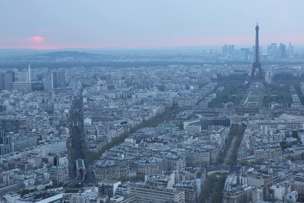 Vista del amanecer de la Torre Eiffel — Foto de Stock