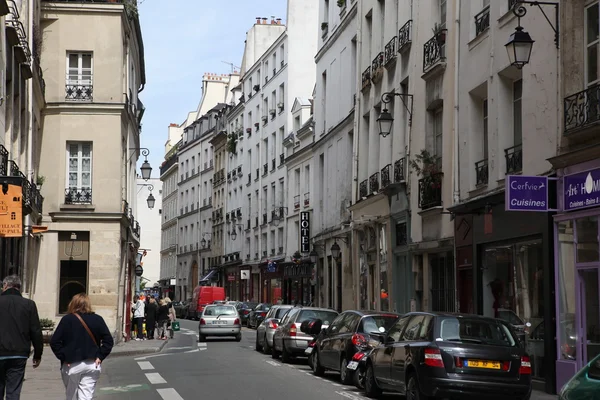 Blick auf die Straße in Paris — Stockfoto