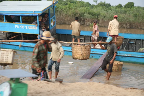 Fattigdom i tonle sap — Stockfoto