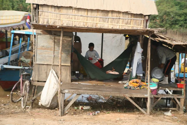 Pauvreté à Tonle Sap — Photo