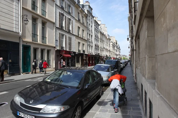 Utsikt över gatan i Paris — Stockfoto