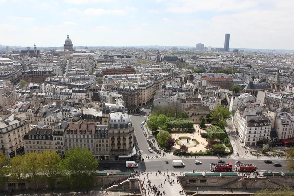 View from top of Notre Dame Cathedral — Stock Photo, Image
