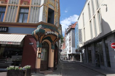 Riga, Letonya Açık Restoran.