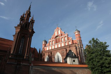 başkenti vilnius ünlü kilise.
