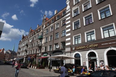 Riga, Letonya Açık Restoran.