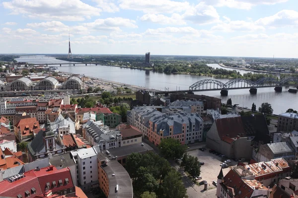 Widok na stare miasto w Rydze — Zdjęcie stockowe