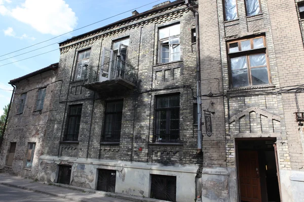 Vilnius oldtown street, Lituânia — Fotografia de Stock