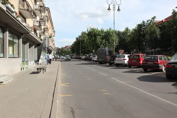 维尔纽斯旧镇街道、 立陶宛 — 图库照片