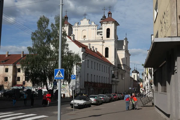 Vilnius oldtown gatan, Litauen — Stockfoto