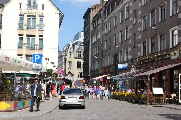 Rua de riga — Fotografia de Stock